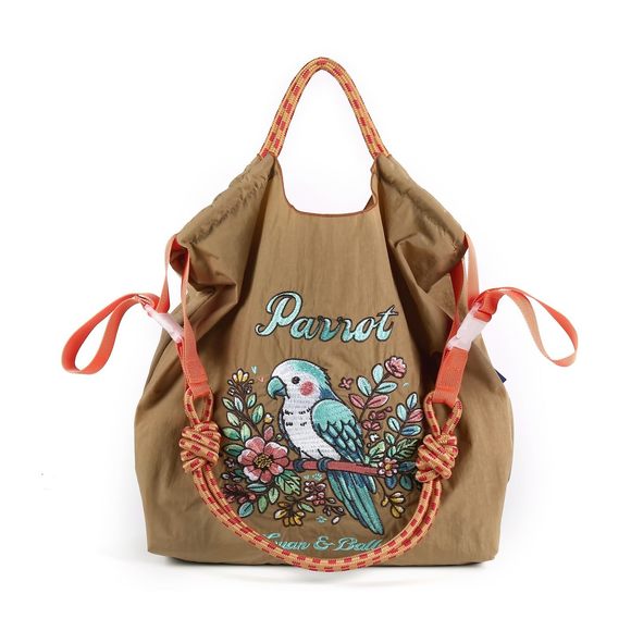 Ladies Fashion Exquisite Embroidered Parrot Tote Bag Is The Perfect Companion : - Picture 1 of 6